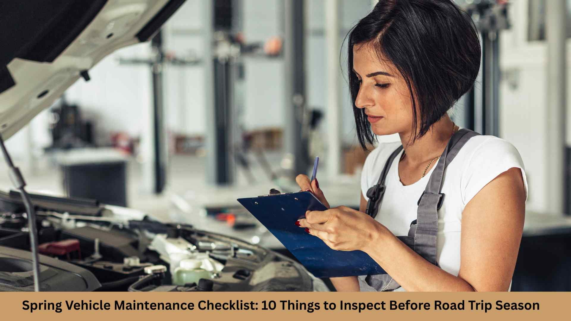Spring Vehicle Maintenance Checklist: 10 Things to Inspect Before Road Trip Season