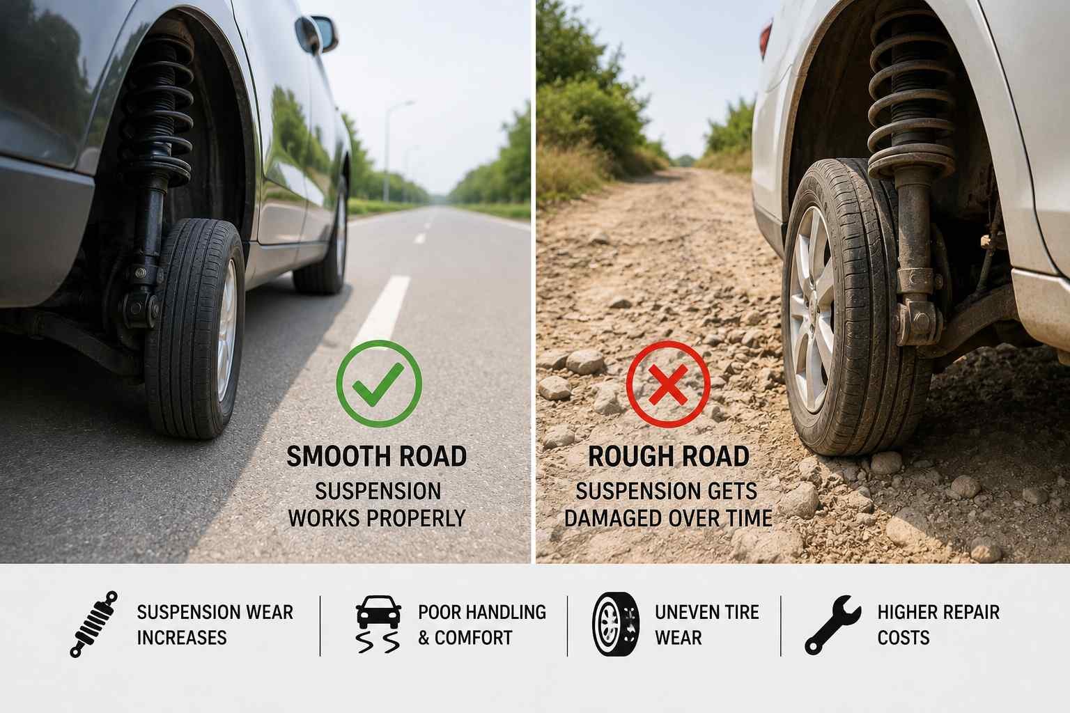 How Driving on Rough Roads Impacts Your Suspension and What You Can Do