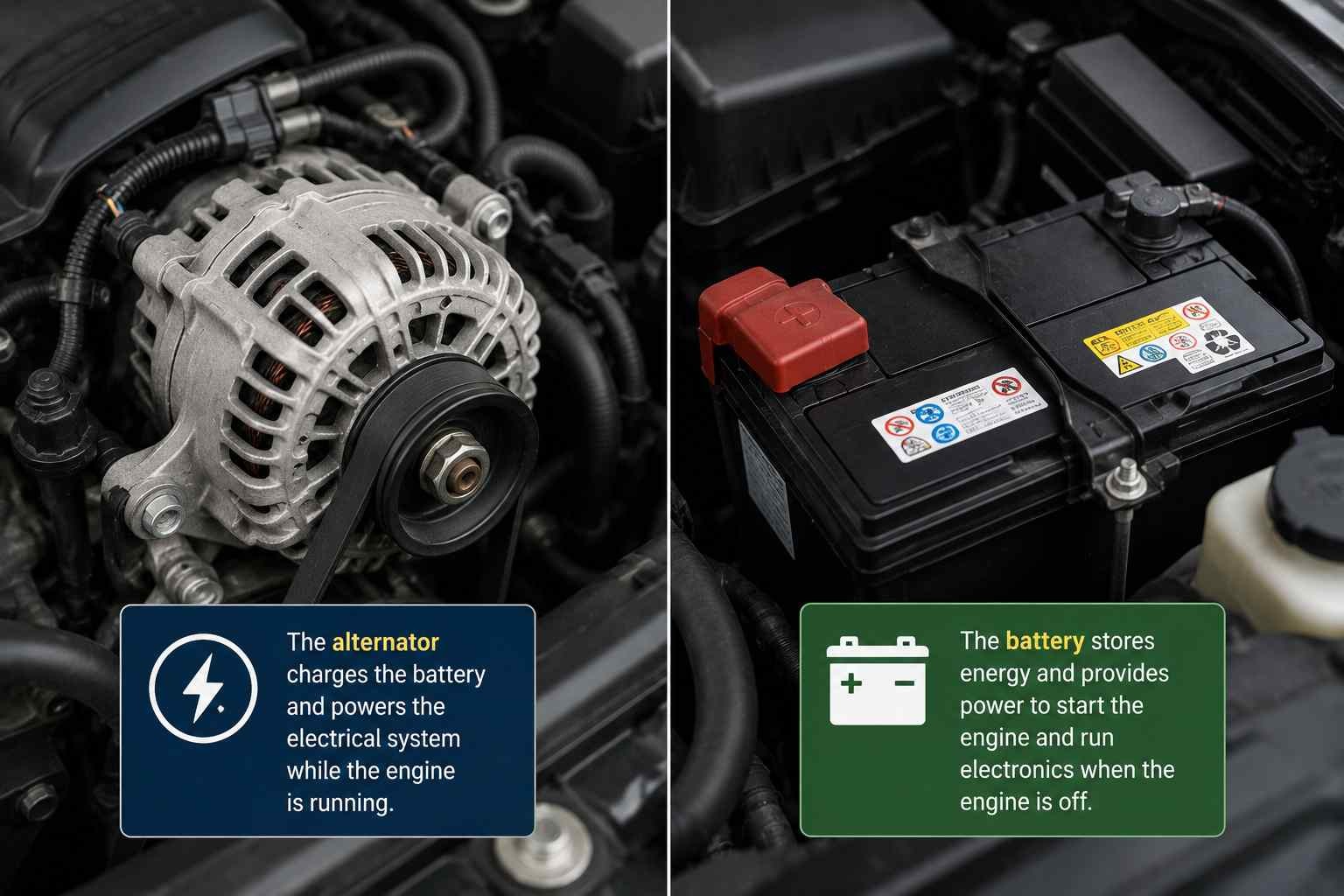 Alternator vs Battery: What’s the Difference