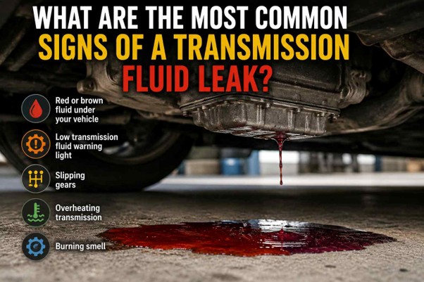 What Are The Most Common Signs Of A Transmission Fluid Leak